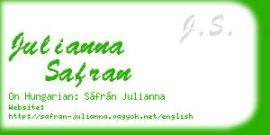 julianna safran business card
